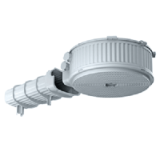 1283-76 - Installation housing, HaloX® 250 with tunnel 325, with universal front part for recess, for slab ceilings, one-part